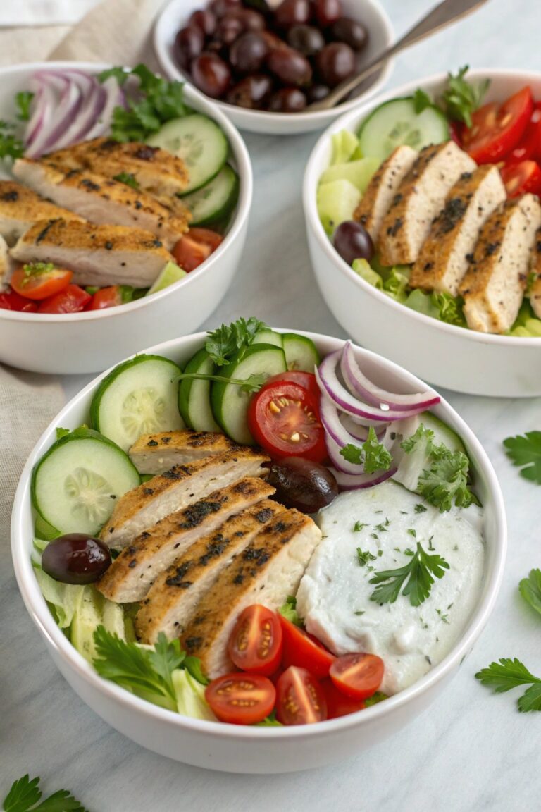 Healthy Greek Chicken Bowls: A Flavorful Delight