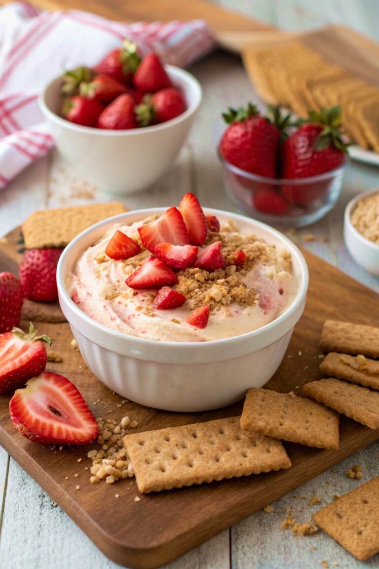 How to Make Strawberry Cheesecake Dip