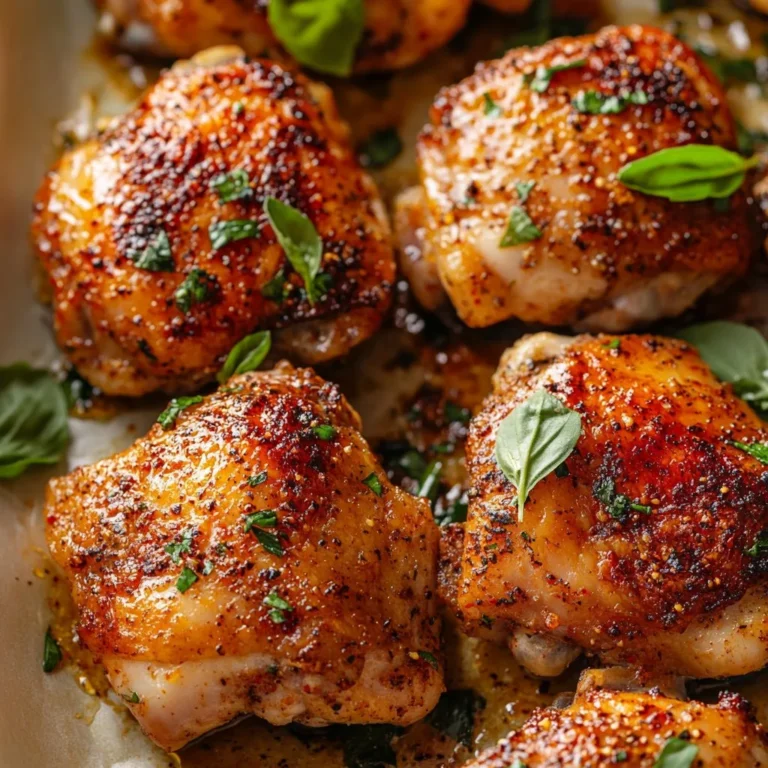 Paprika Roasted Chicken Thighs – Delicious & Easy Recipe