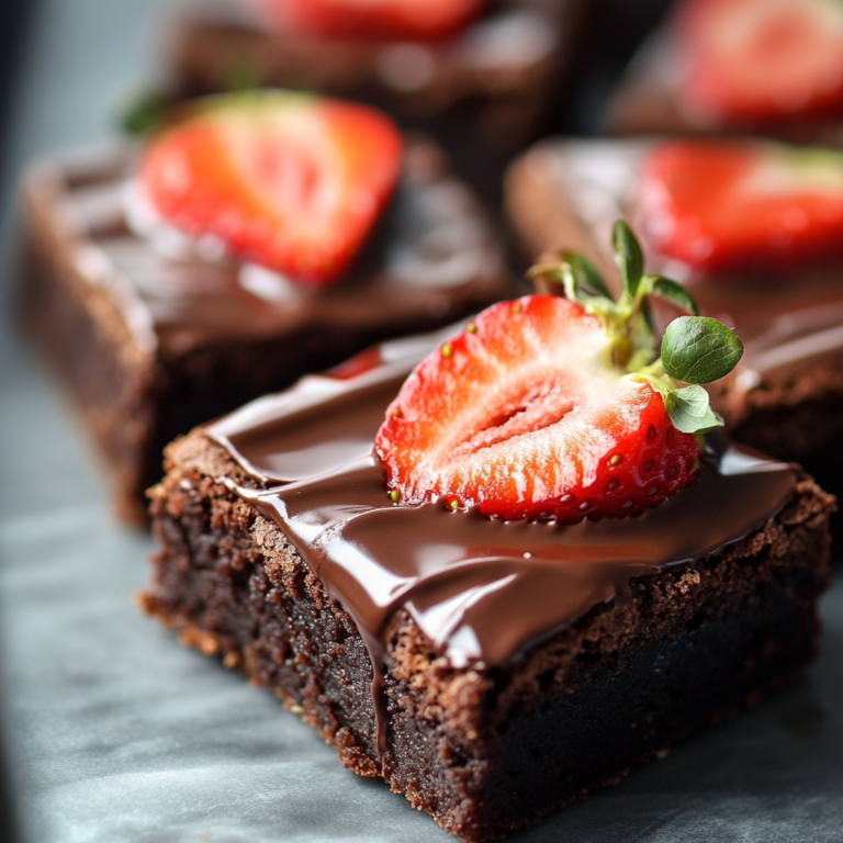 Chocolate Covered Strawberry Brownies | Fudgy, Fruity & Fancy!