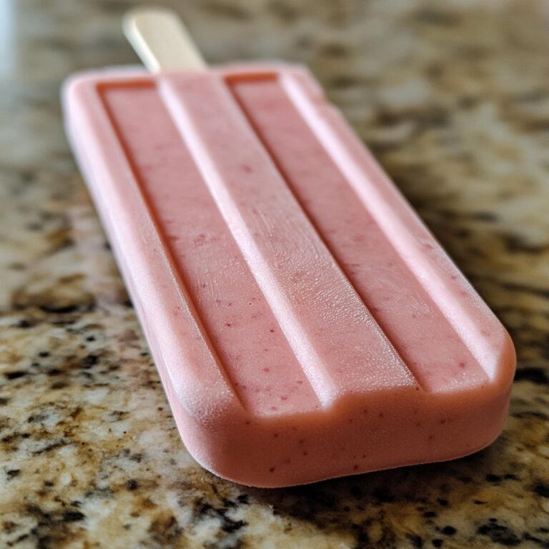 Delicious, irresistible picture of Strawberry Yogurt Popsicles