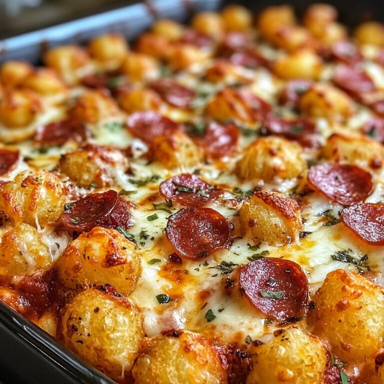 Tater Tot Pizza Casserole