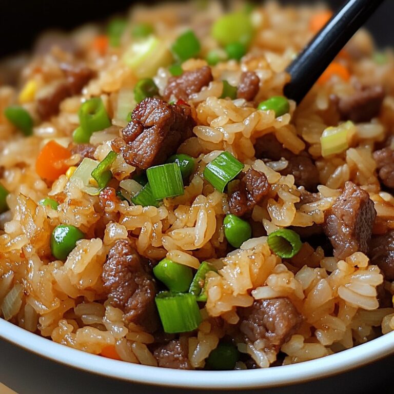 Onion Beef Fried Rice