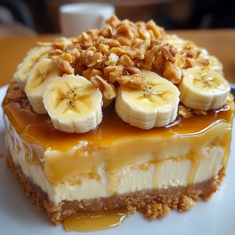 Banana Pudding Cheesecake with Salted Caramel