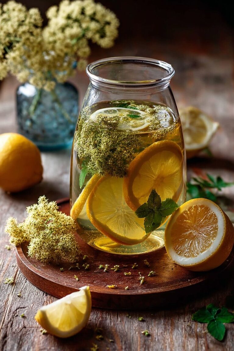 Sirop de fleurs de sureau au citron
