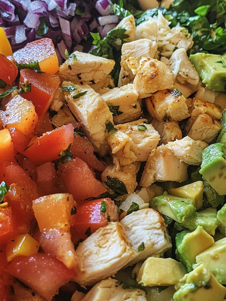 Grilled Chicken & Avocado Salad Bowl