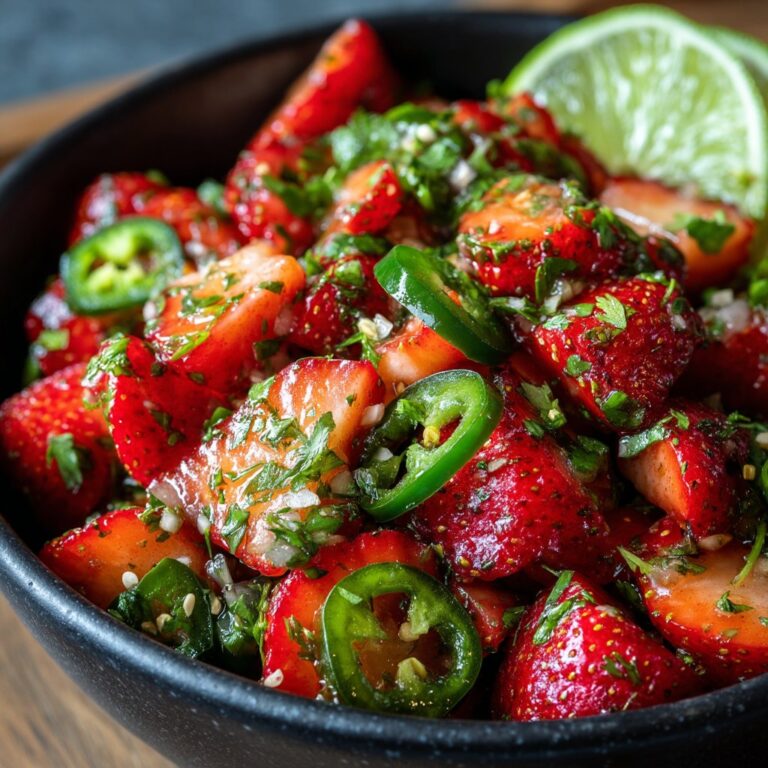 Strawberry Salsa with Jalapeños & Lime