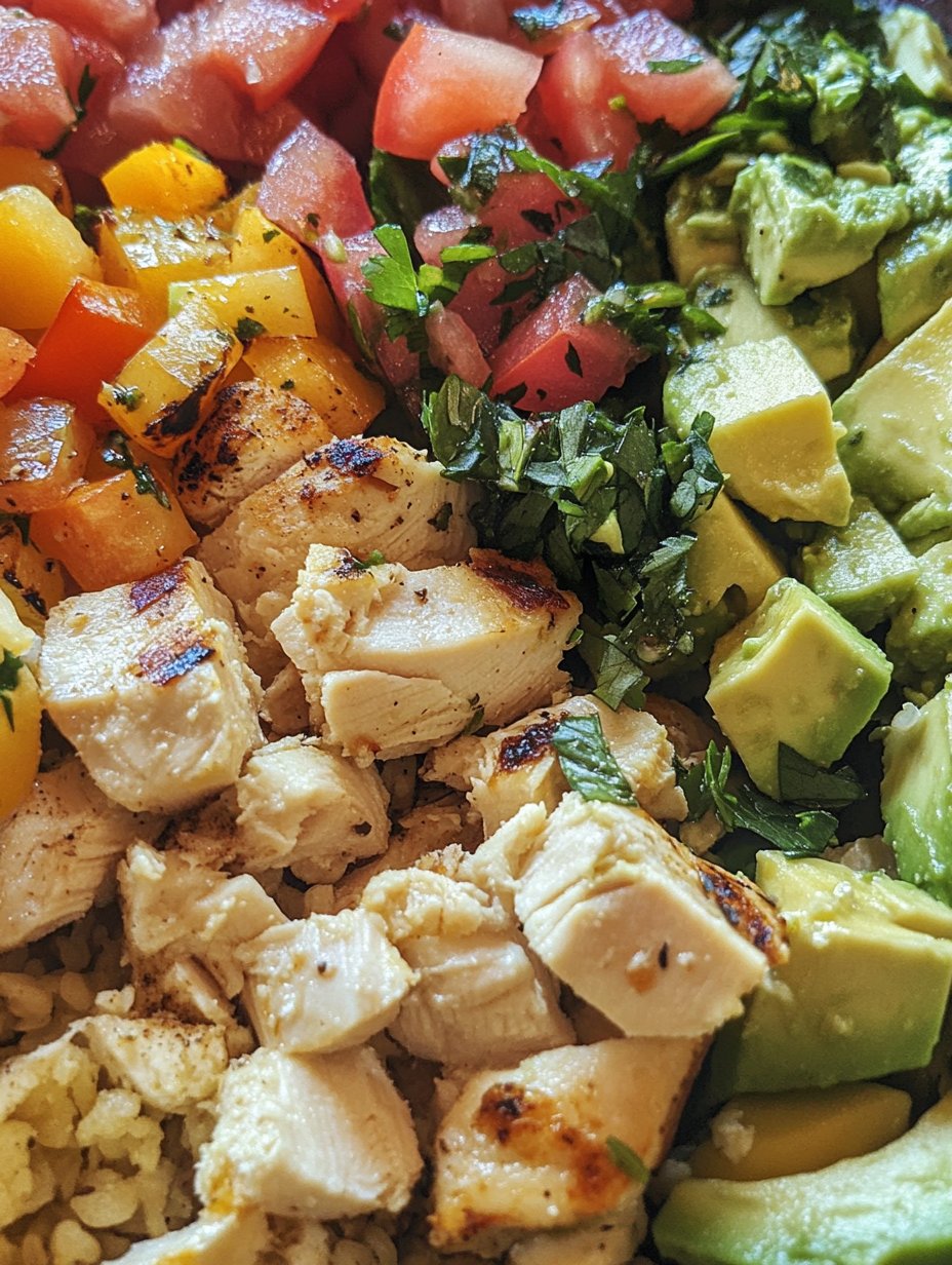 Grilled Chicken & Avocado Salad Bowl