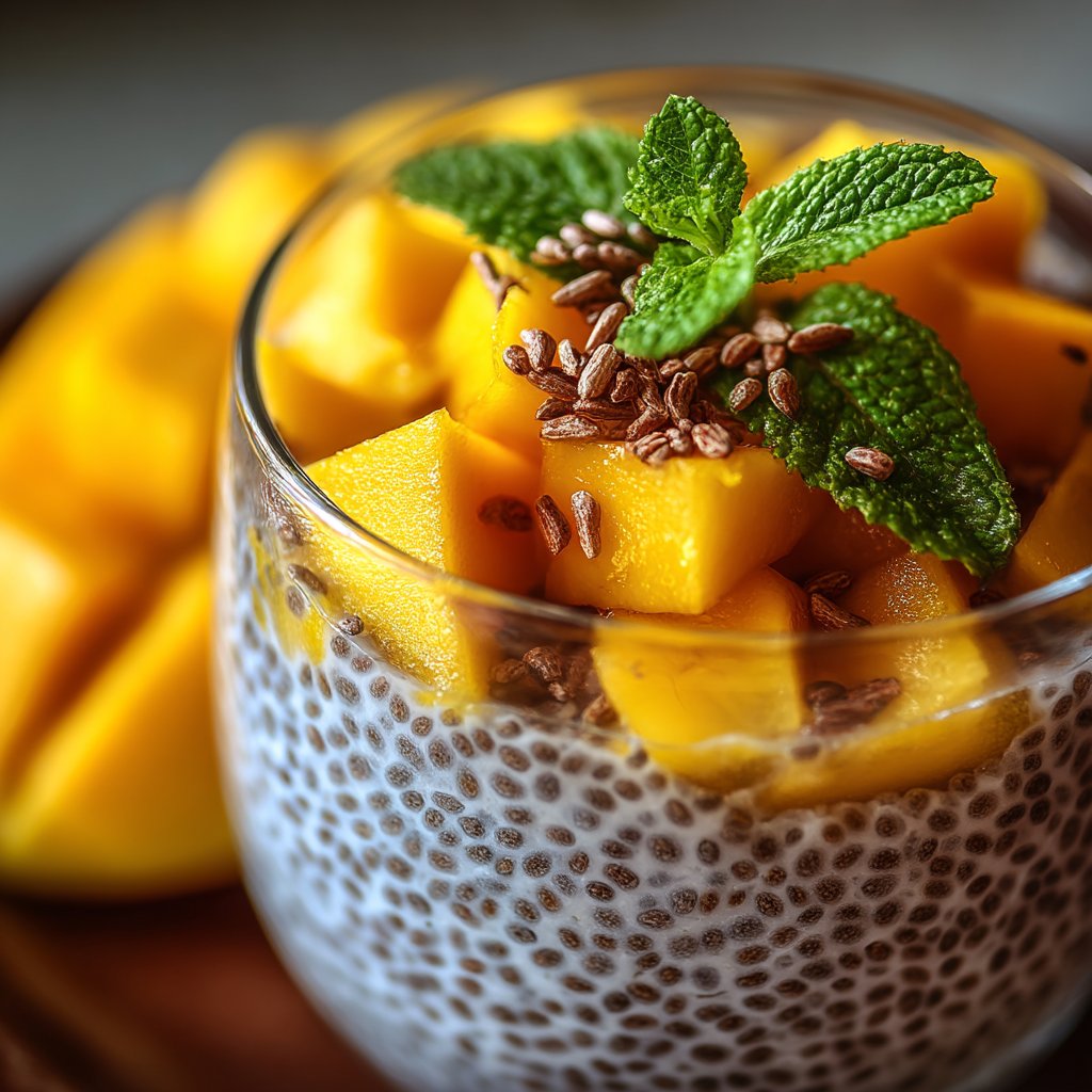 Mango Chia Seed Pudding