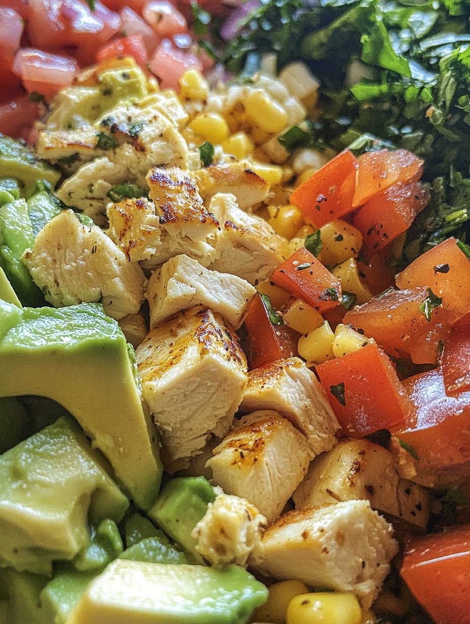 Grilled Chicken & Avocado Salad Bowl