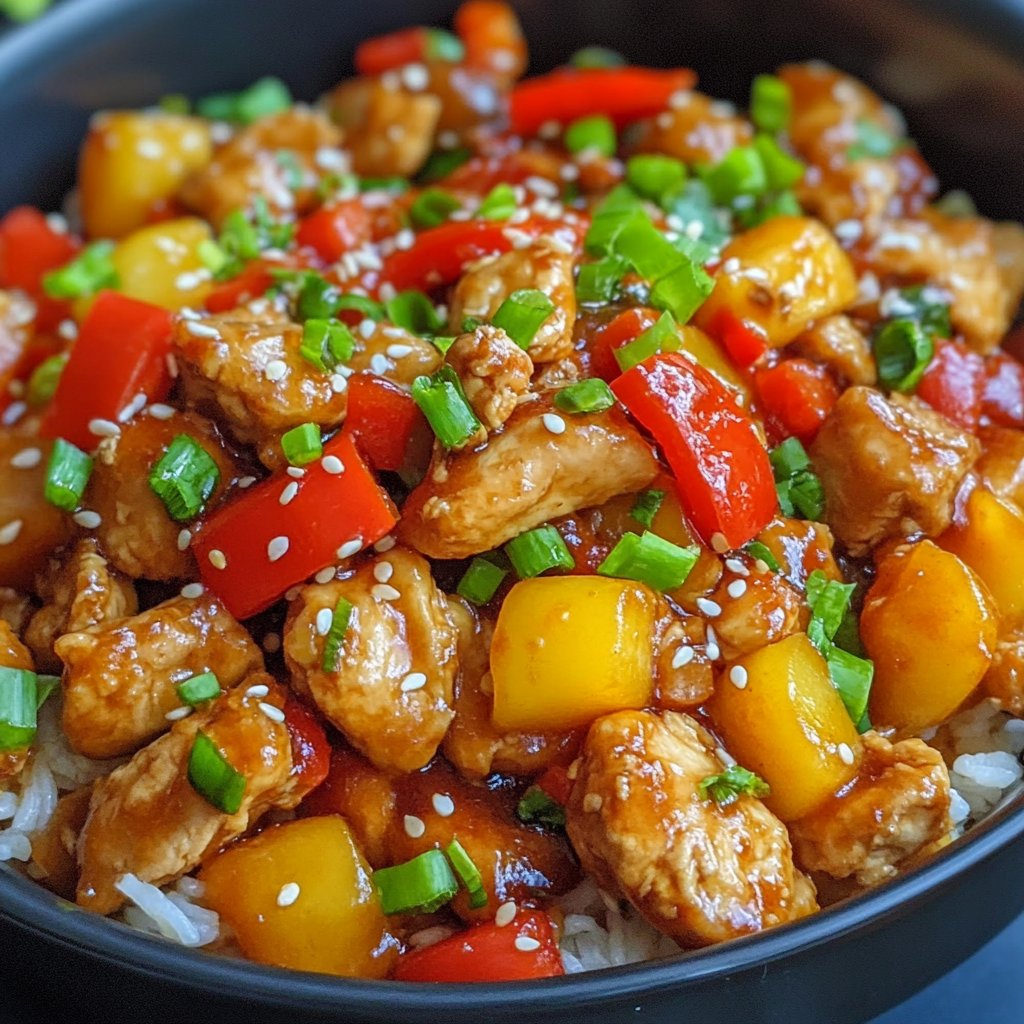 Deep Hamburger, Hawaiian Chicken Stir Fry