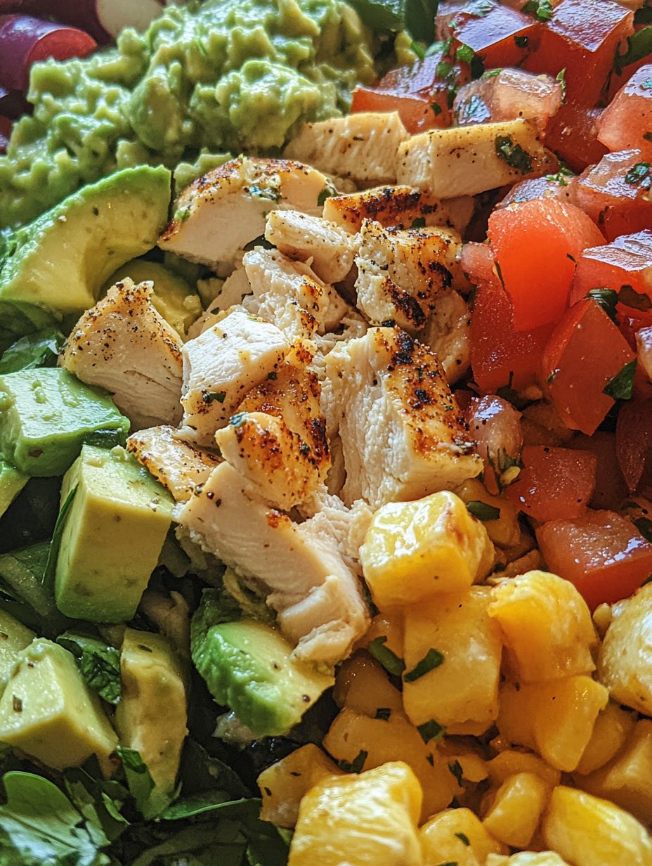 Grilled Chicken & Avocado Salad Bowl