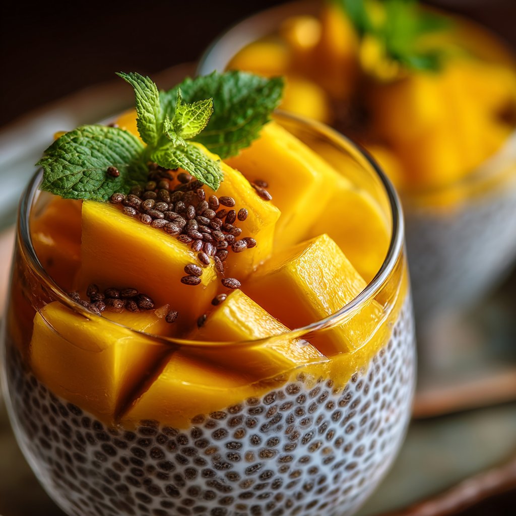 Mango Chia Seed Pudding