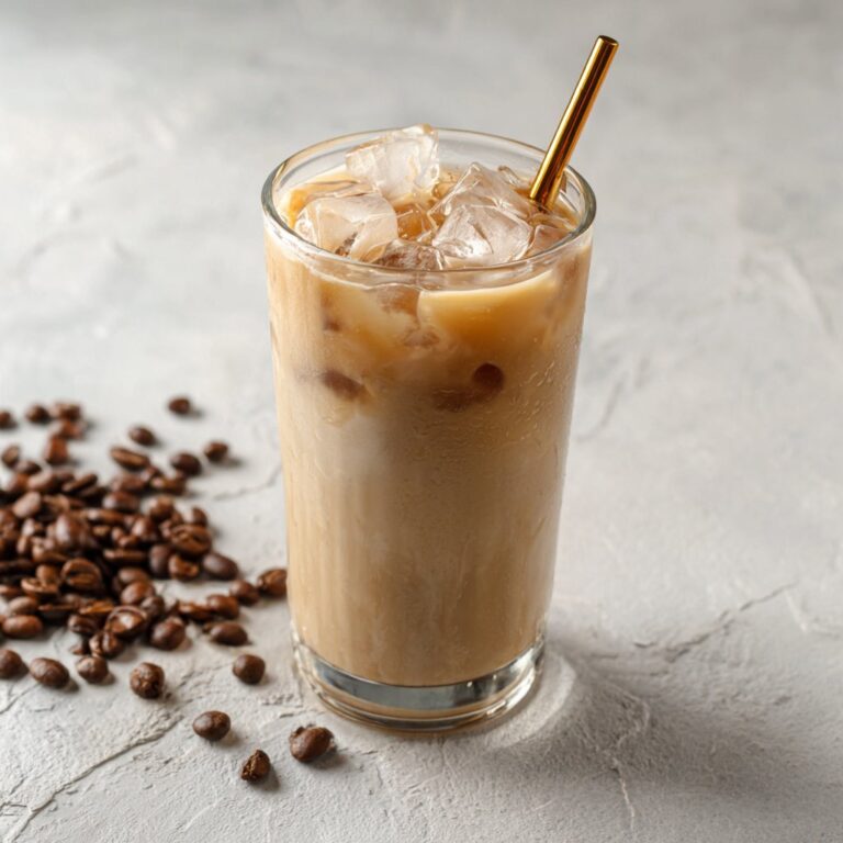 homemade Refreshing iced latte