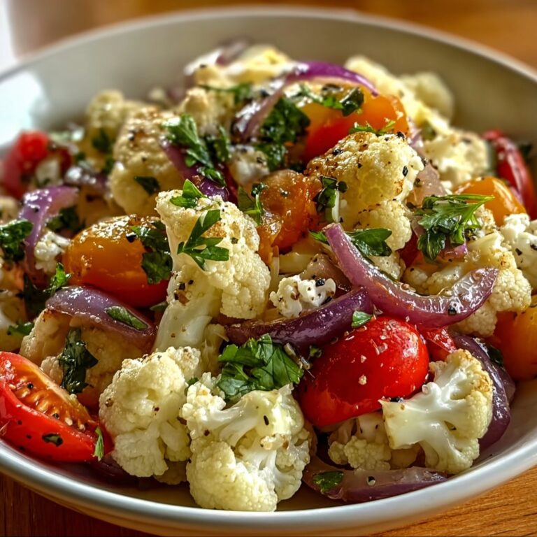 Sicilian Cauliflower Salad Dish