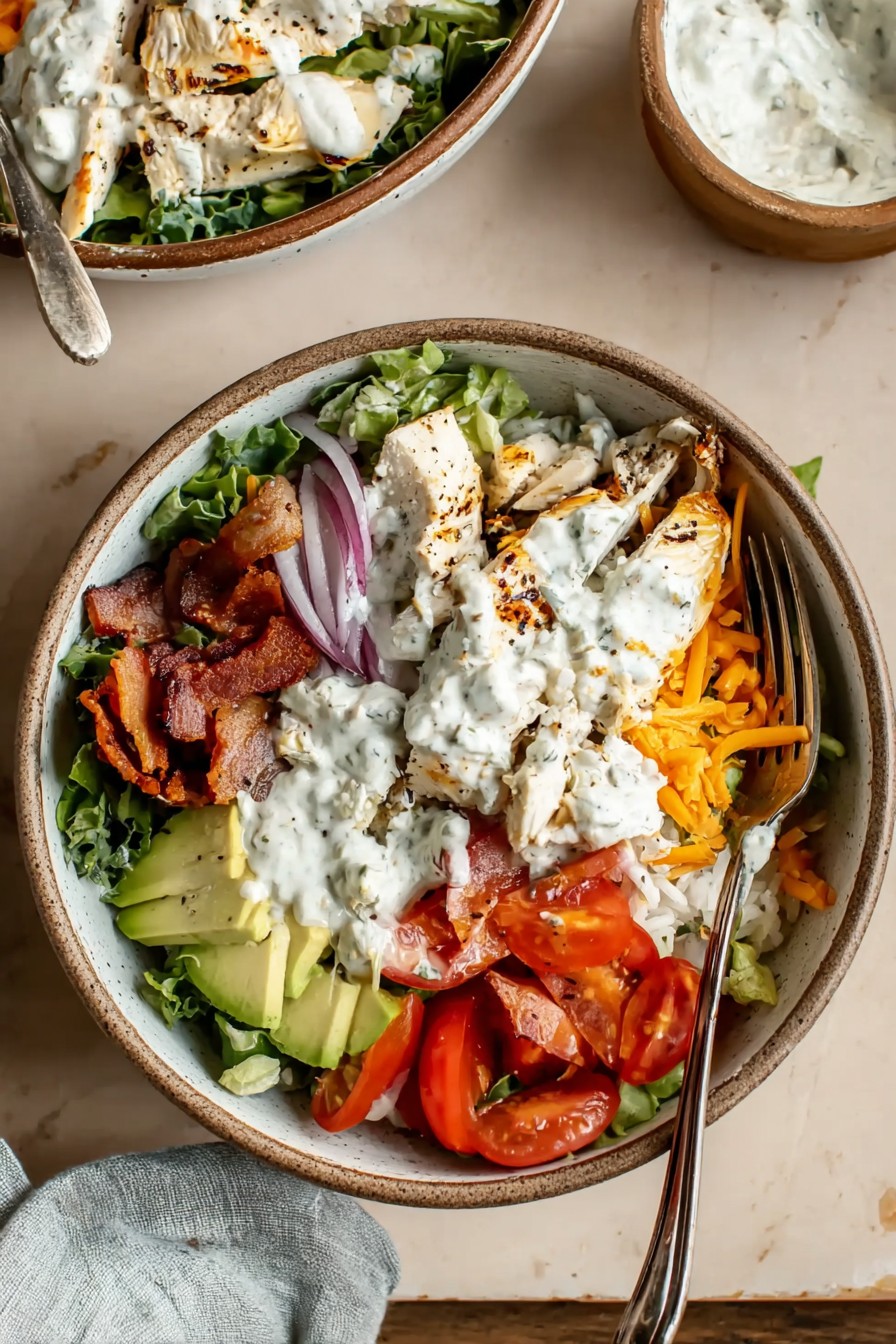 Chicken Bacon Ranch Bowls for Two